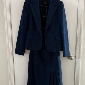 Vintage elegant classy blue suit